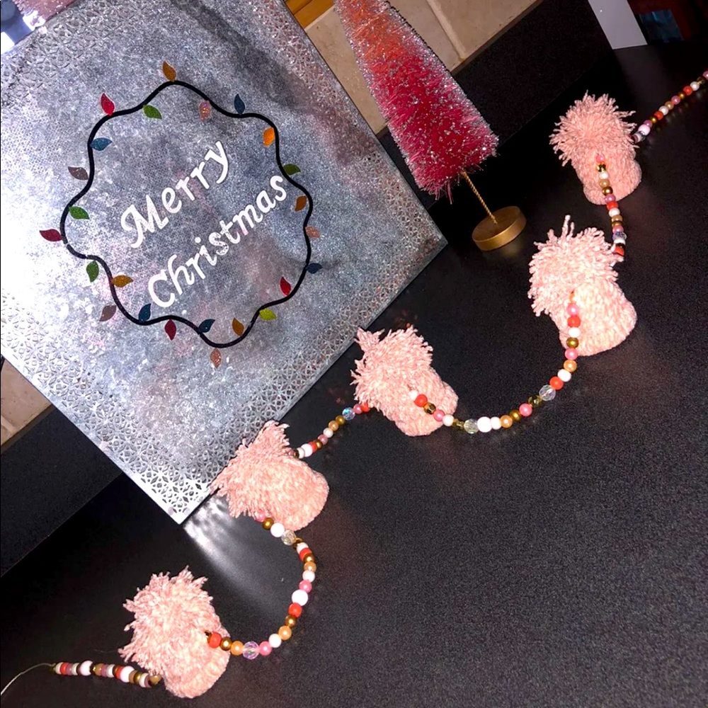 Handmade winter garland decoration